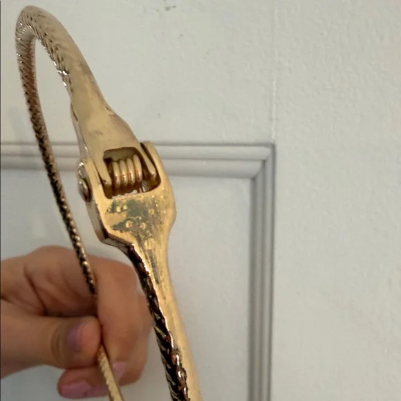 Gold Snake Choker Necklace - Picture 9 of 10